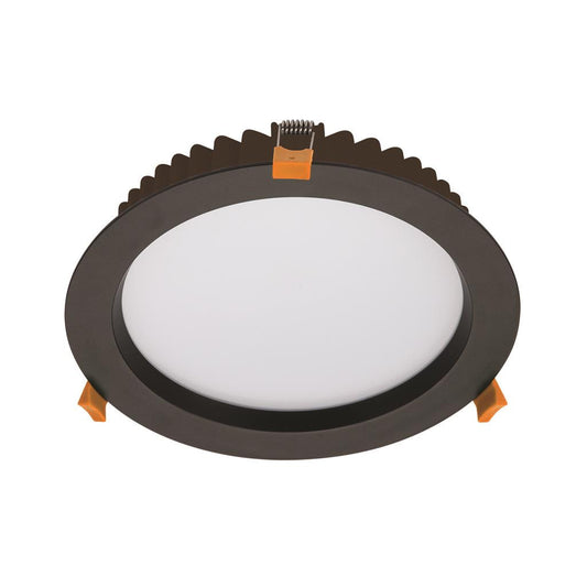 DECO-28 Round 28W Dimmable LED Downlight DALI - Black Frame
