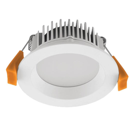 DECO-8 Round 8W Dimmable LED Tricolour DALI IP44 Downlight - White