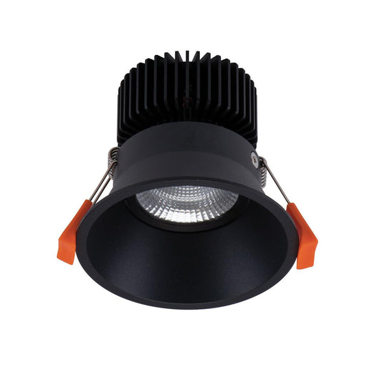 DEEP-13 Round Deepset 13W Recessed Dimmable LED IP40 Downlight - Black