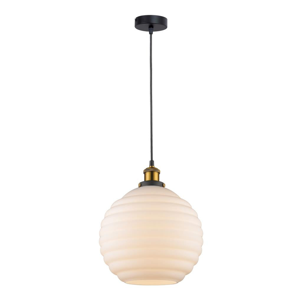 EVA Glass Pendant Opal Glass 240V - E27