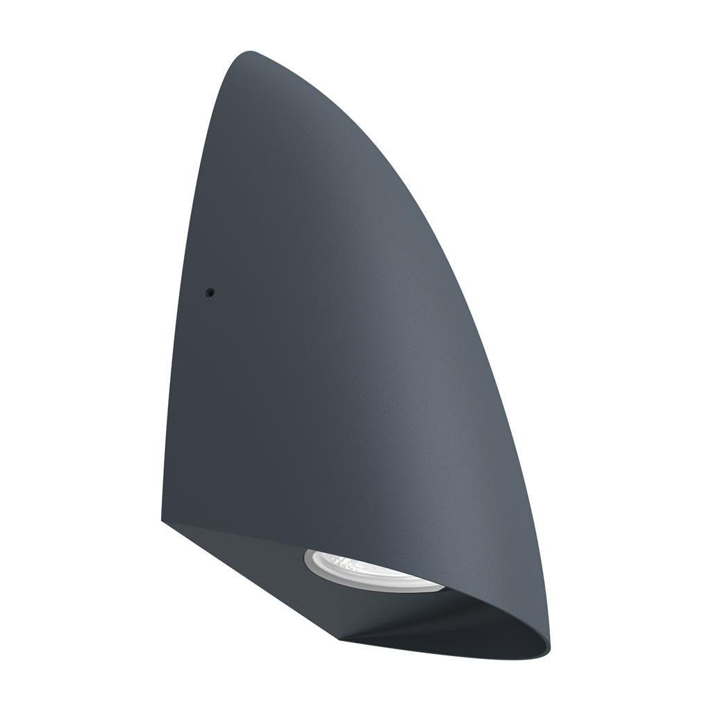 FINN-8 FIN SHAPE 8W WB IP65 240V TRIO - Dark Grey