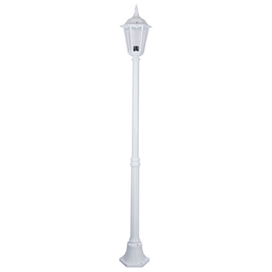 GT-136 Chester Twin Head Short Post Light - Powder Coated Finish / B22 - White