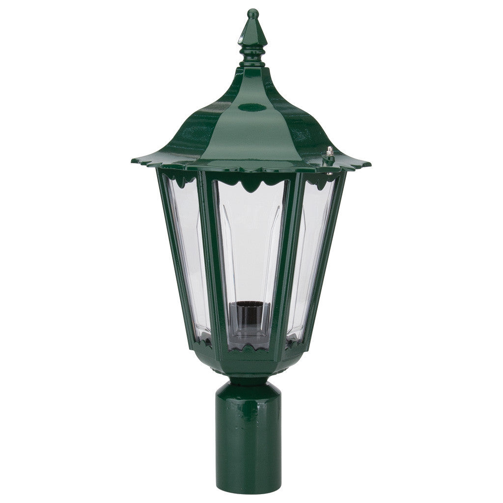 GT-149 Chester Post Top Light - Powder Coated Finish / B22 - Green