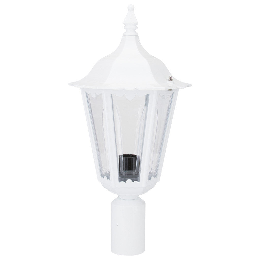 GT-149 Chester Post Top Light - Powder Coated Finish / B22 - White