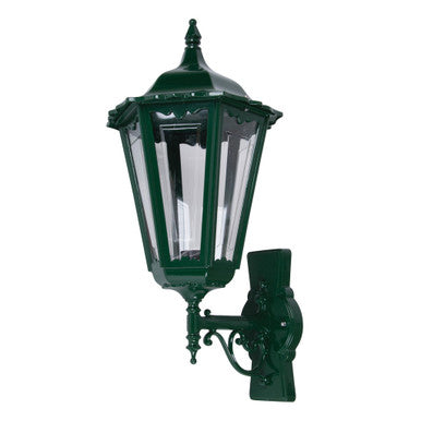 GT-161 Chester Large Upward Wall Light - Powder Coated Finish / B22 - Green