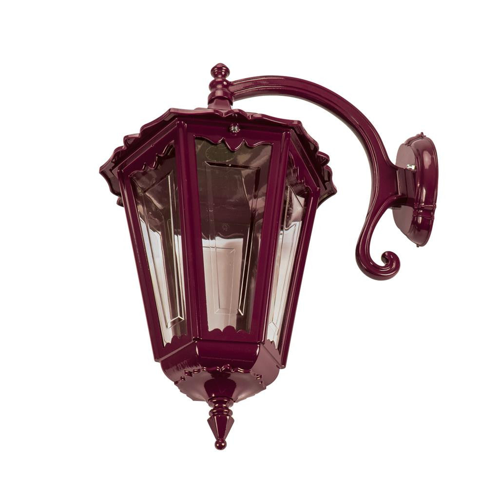 CHESTER-LARGE WALL BRACKET C-ARM DOWN B22 - Burgundy