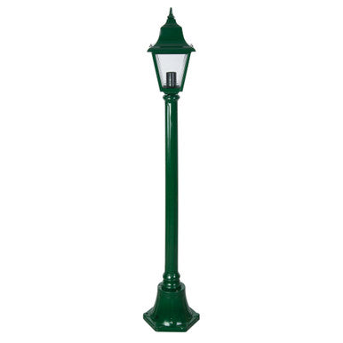 GT-234 Paris Single Head Short Post Light - Powder Coated Finish / B22 - Green