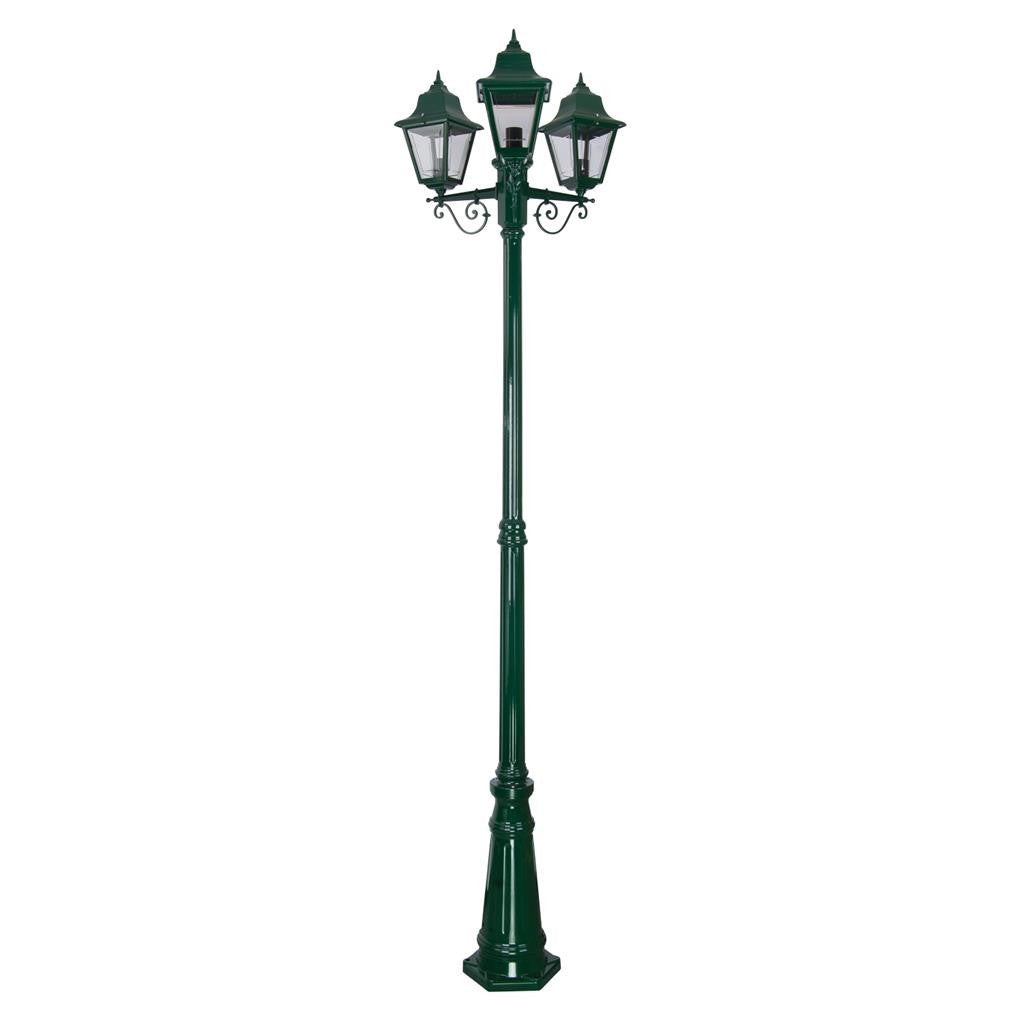 GT-242 Paris Triple Head Tall Post - Powder Coated Finish / B22 - Green