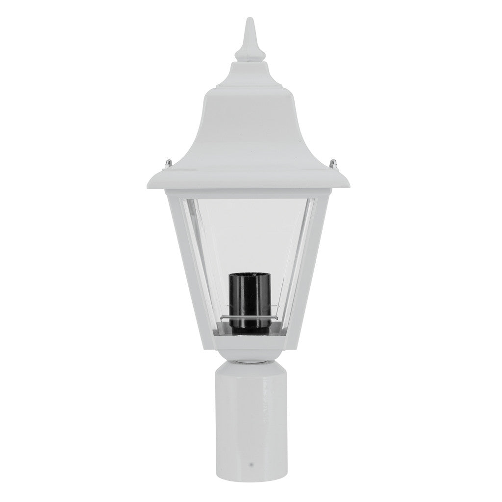 GT-249 Paris Post Top Light - Powder Coated Finish / B22 - White