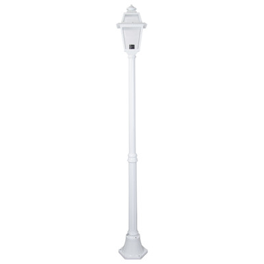 GT-276 Avignon Single Head Medium Post Light - Powder Coated Finish / B22 - White