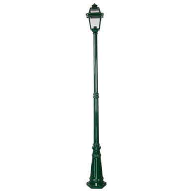 GT-278 Avignon Single Head Tall Post Light - Powder Coated Finish / B22 - Green