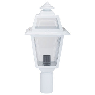 GT-289 Avignon Post Top Light - Powder Coated Finish / B22 - White