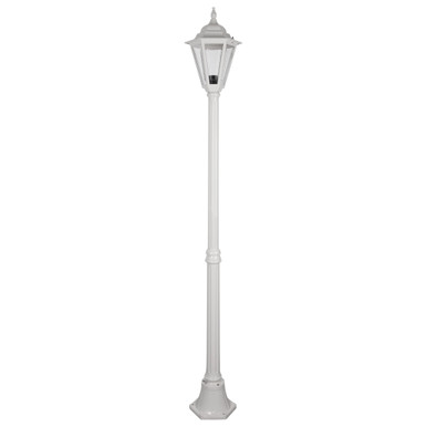 GT-426 Turin Single Head Medium Post Light -Powder Coated Finish / B22 - White