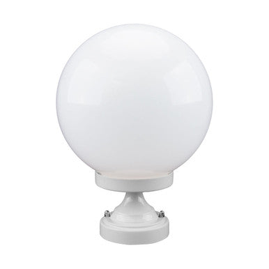 GT-531 Siena 25cm Sphere CTC Pillar Mount - Powder Coated Finish / E27 - White