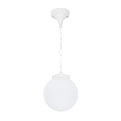 GT-535 Siena 20cm Sphere Pendant - Powder Coated Finish / E27 - White