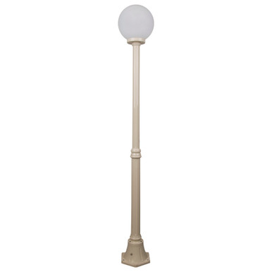 GT-555 Siena 25cm Sphere Medium Post - Powder Coated Finish / E27 - Beige