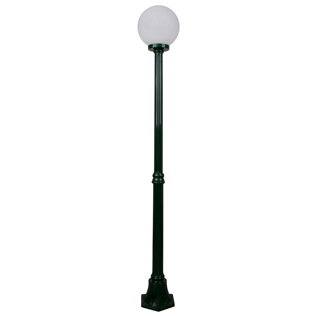 GT-555 Siena 25cm Sphere Medium Post - Powder Coated Finish / E27 - Green