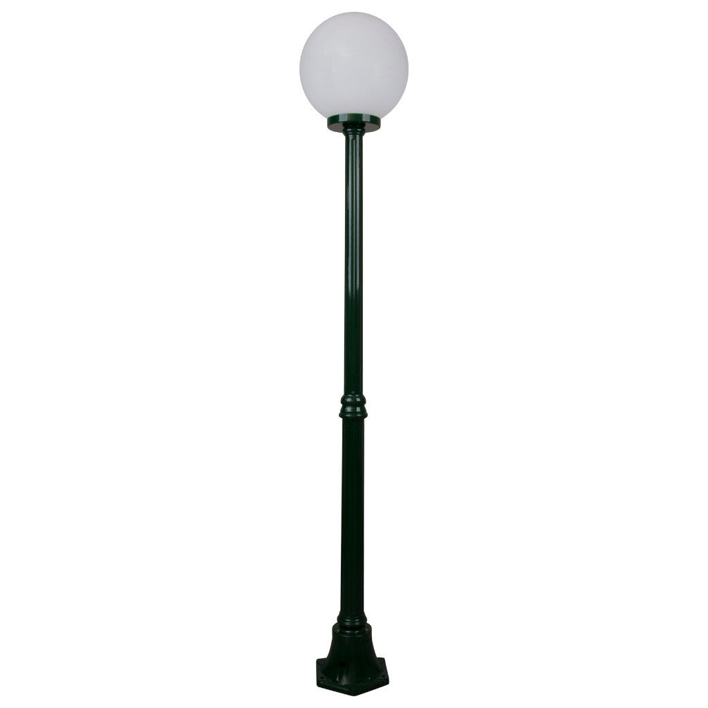 GT-556 Siena 30cm Sphere Medium Post - Powder Coated Finish / E27 - Green