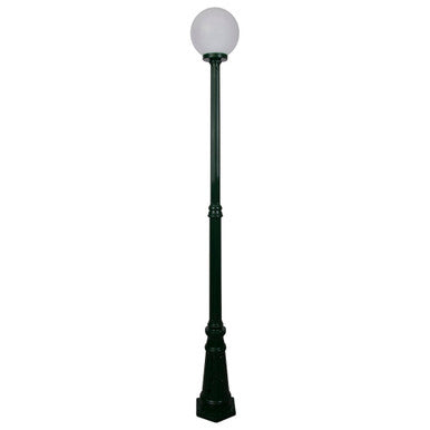 GT-557 Siena 25cm Sphere Tall Post - Powder Coated Finish / E27 - Green