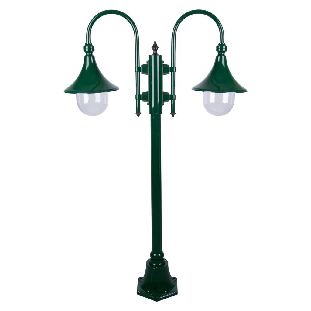 GT-657 Monaco Twin Head Short Post - Powder Coated Finish / E27 - Green