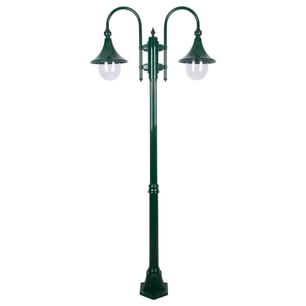GT-659 Monaco Twin Head Medium Post - Powder Coated Finish / E27 - Green