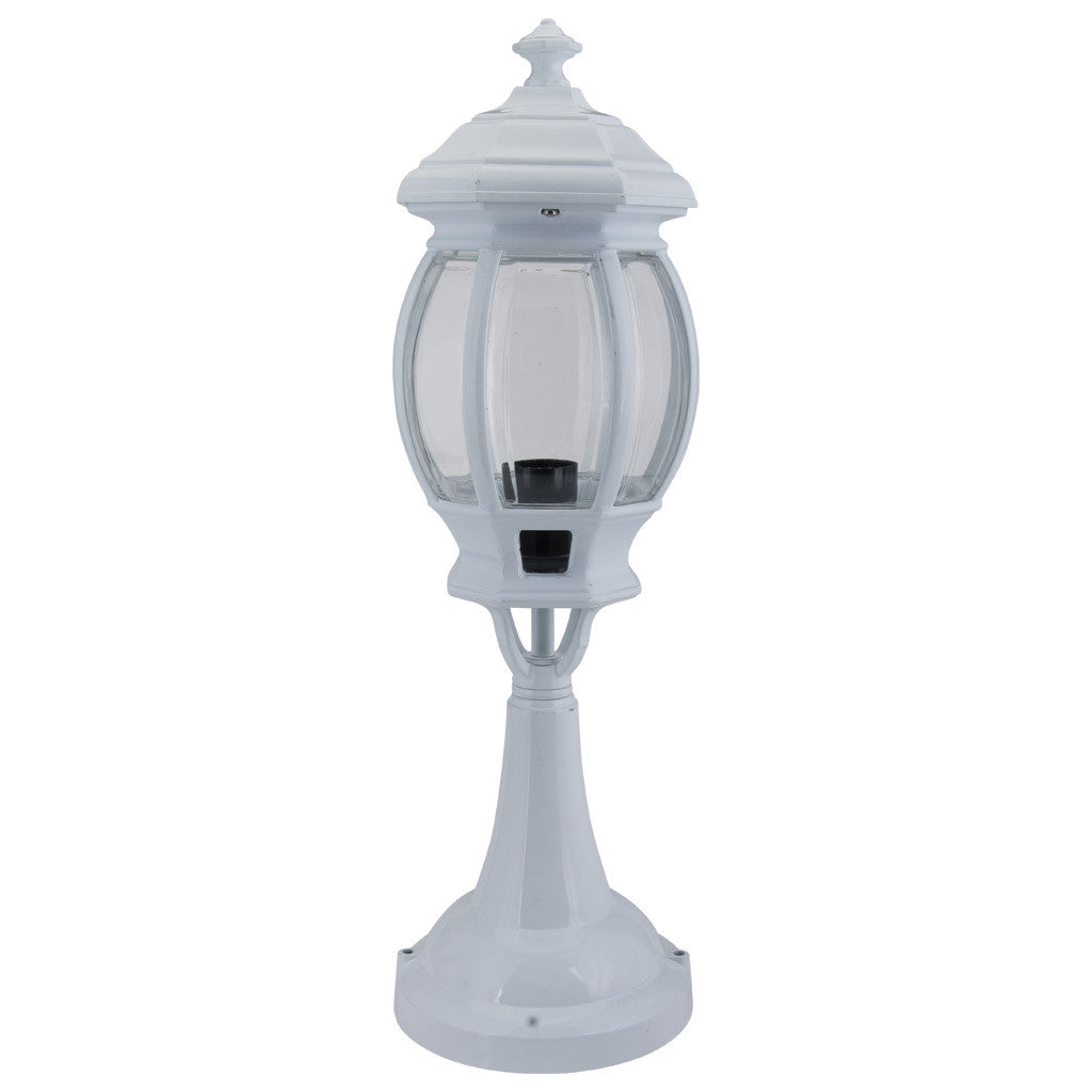 GT-673 Vienna Pillar Mount Light - Powder Coated Finish / B22 - White