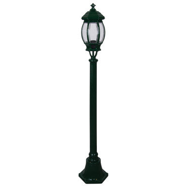 GT-674 Vienna Single Head Short Post Light - Powder Coated Finish / B22 - Green