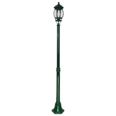 GT-676 Vienna Single Head Medium Post Light - Powder Coated Finish / B22 - Green
