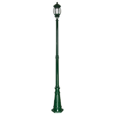 GT-678 Vienna Single Head Tall Post Light - Powder Coated Finish / B22 - Green
