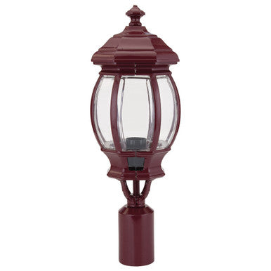 GT-689 Vienna Post Top Light - Powder Coated Finish / B22 - Burgundy
