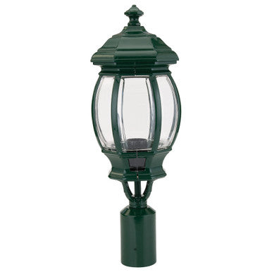 GT-689 Vienna Post Top Light - Powder Coated Finish / B22 - Green