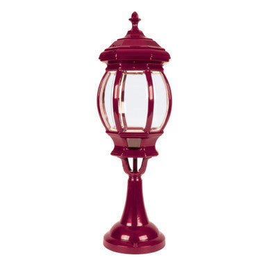GT-693 Vienna Large Pillar Mount Light - Powder Coated Finish / B22 - Burgundy