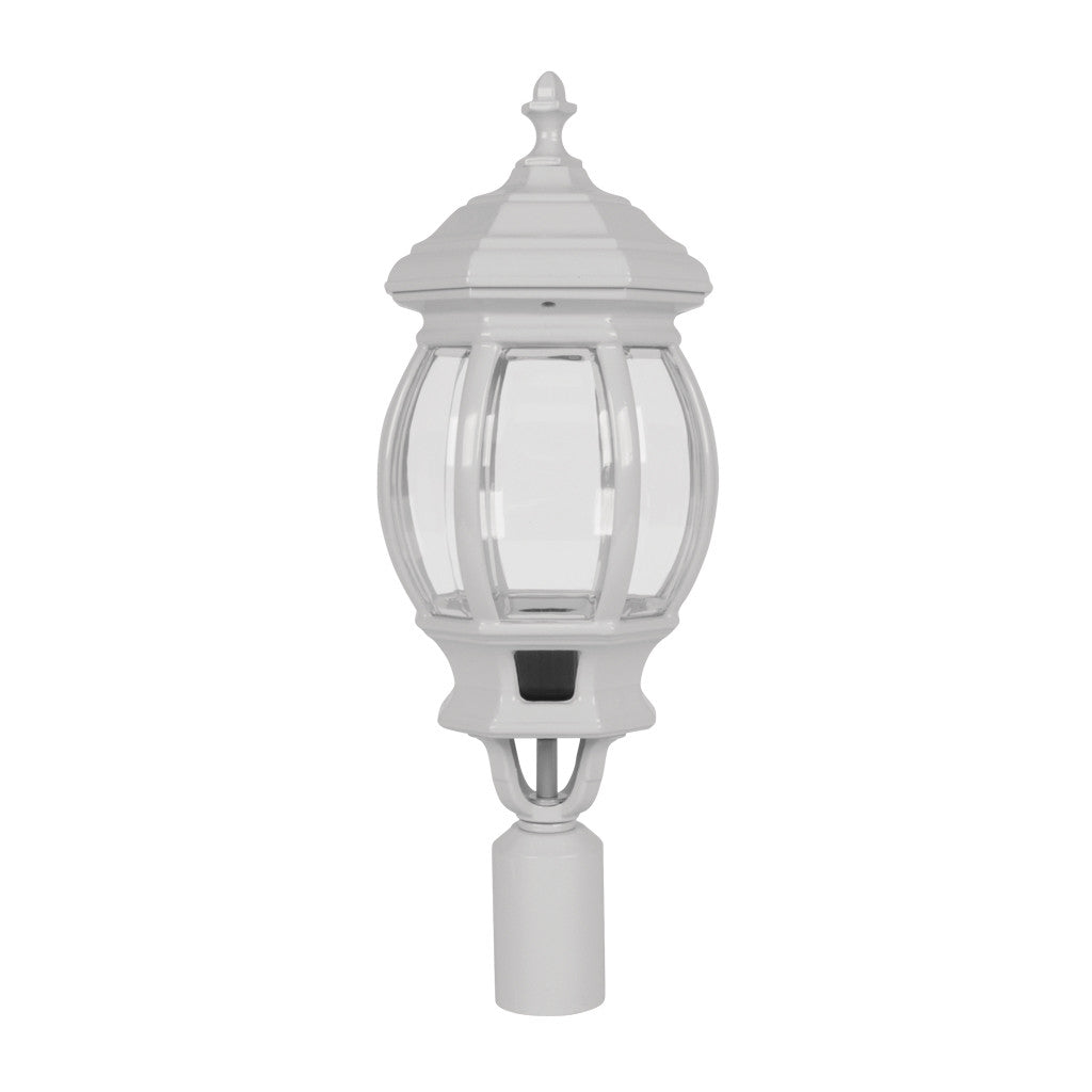 GT-696 Vienna Large Post Top Light - Powder Coated Finish / B22 - White