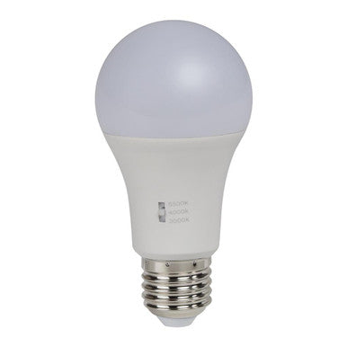 GLS 12W Tricolour Dimmable Frosted LED lamp 240V E27