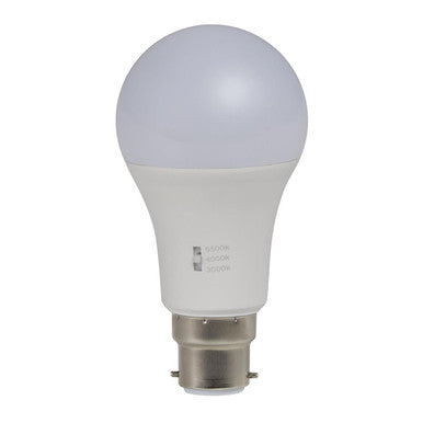 GLS 12W Tricolour Dimmable Frosted LED lamp 240V B22