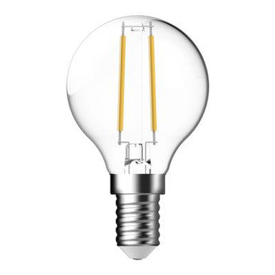 LED FILAMENT G45 CLR 4.8W FANCY ROUND DIM / E14 2700K
