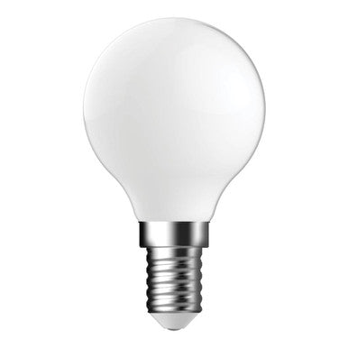 FANCY ROUND 4.2W DIMMABLE LED FILAMENT LAMP FROST 240V 6500K - E14
