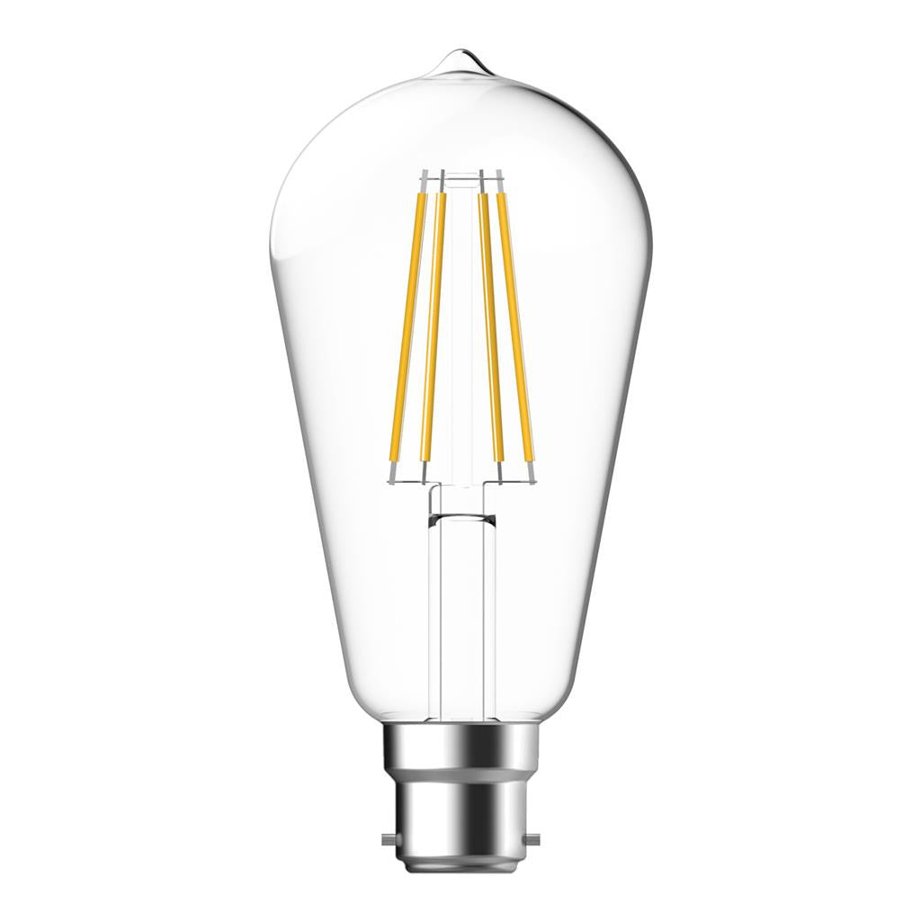 PEAR 7.2W DIMMABLE LED FILAMENT LAMP CLEAR 240V 2700K - B22