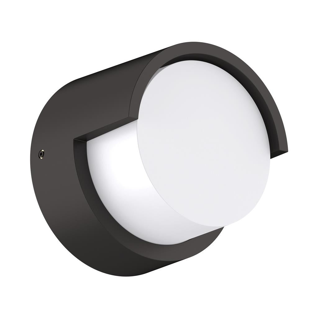 LIVI-8 Round 8W 240V IP65 down Exterior wall light - Black