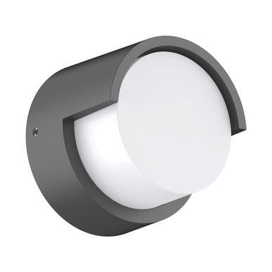 LIVI-8 Round 8W 240V IP65 down Exterior wall light - Dark Grey