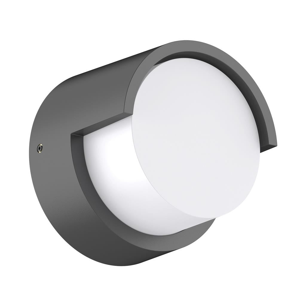 LIVI-5 Round 5W 240V IP65 down Exterior wall light - Dark Grey