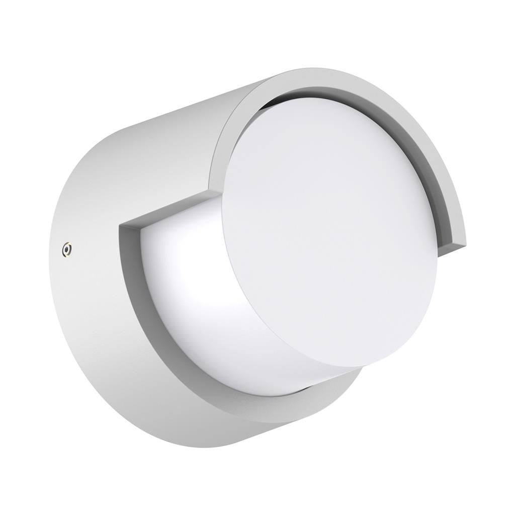 LIVI-8 Round 8W 240V IP65 down Exterior wall light - White