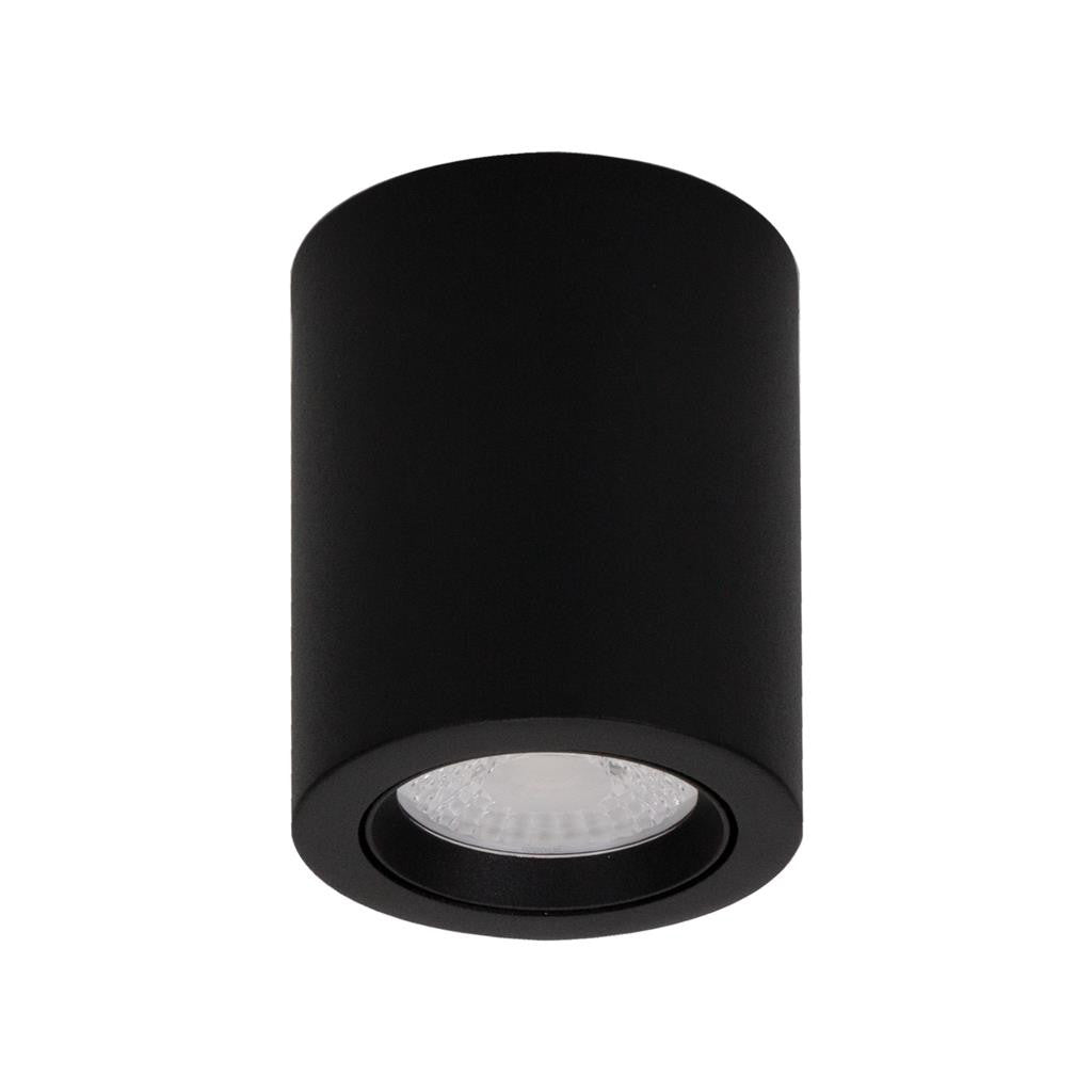NEO-10 Round 10W Surface Mount Tiltable LED Dimmable IP20 Downlight TRIO - Black