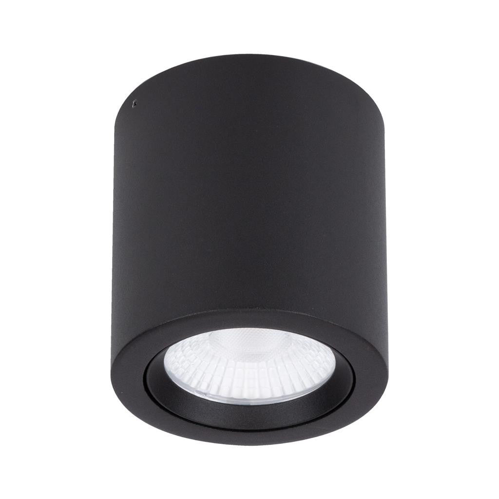 NEO-20 Round 20W Surface Mount Tiltable LED Dimmable IP20 Downlight TRIO - Black
