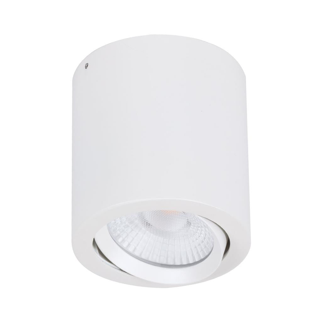 NEO-20 Round 20W Surface Mount Tiltable LED Dimmable IP20 Downlight TRIO - White