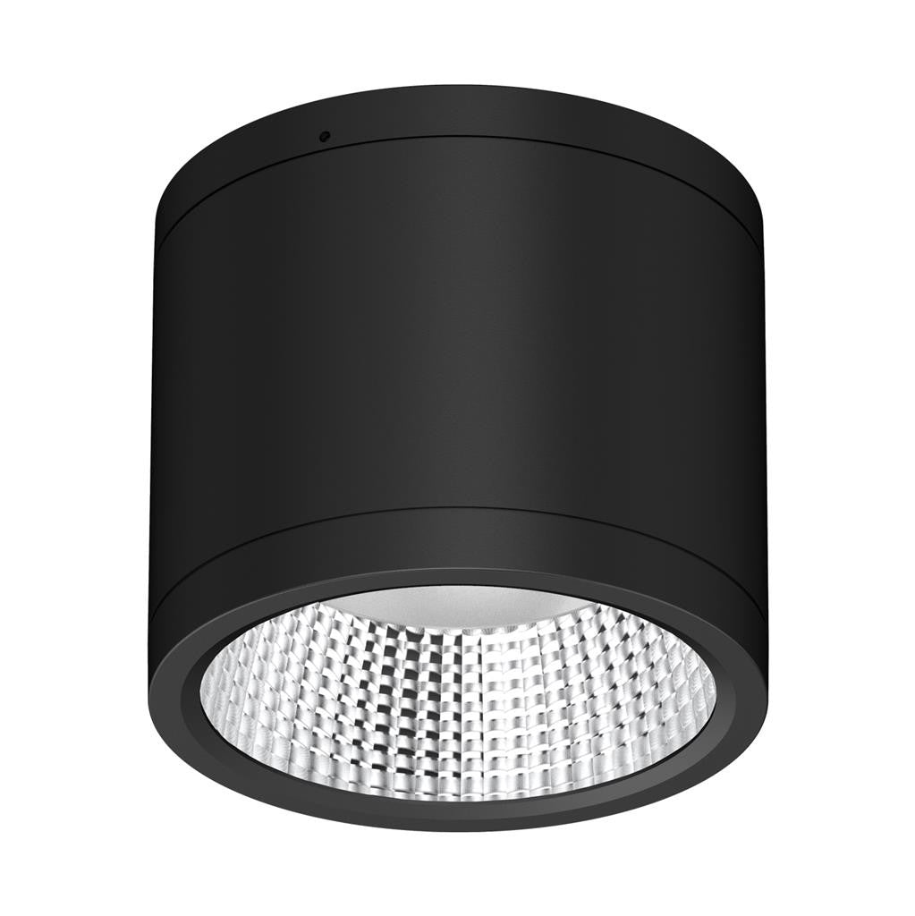 NEO-PRO Round 25W Surface Mount Dimmable LED Tricolour IP65 Downlight TRIO - Black