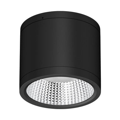 NEO-PRO Round 25W Surface Mount Dimmable LED Tricolour IP65 Downlight TRIO - Black