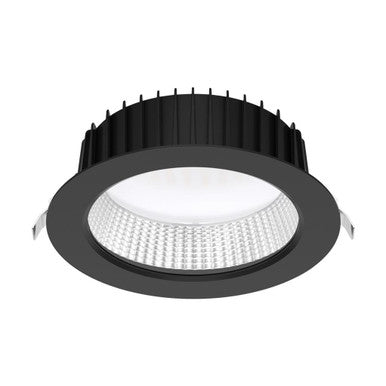 NEO-PRO Round 35W Recessed Dimmable LED Tricolour IP65 Downlight DALI - Black