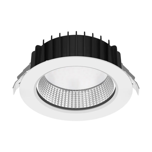 NEO-PRO Round 35W Recessed Dimmable LED Tricolour IP65 Downlight - White
