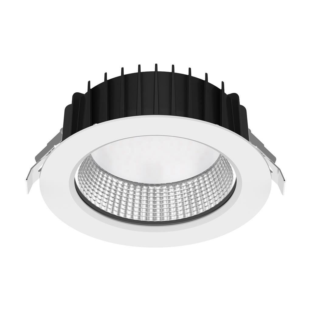 NEO-PRO Round 35W Recessed Dimmable LED Tricolour IP65 Downlight DALI - White